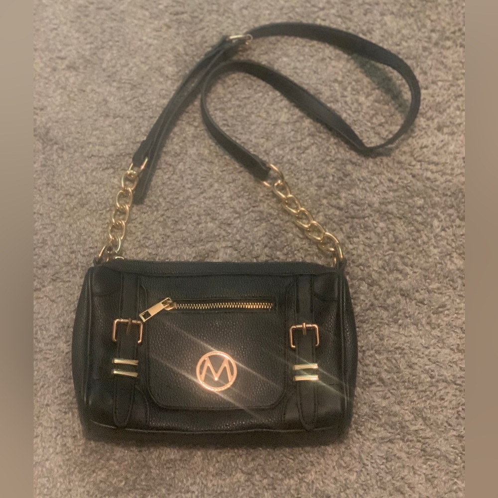 Black and Gold MKF Purse